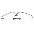 thumbnail image 2 of Fashion Metal Rimless Eye Glasses Eyeglasses Frame Spectacle Frames, 2 of 19