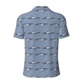 thumbnail image 3 of Vsdgher Cute Whale Print Men's Short Sleeve Stretch Polo Shirt, Moisture-Wicking Performance Polo Shirt, 3 of 8