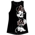 thumbnail image 1 of Débardeur Minnie Mouse pour Filles, Noir et Rose Sans Manches Lavable en Machine (Grand), 1 of 3