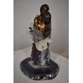 thumbnail image 2 of Nifao The Kiss Bronze Statue With amethyst stones - Vidal Collection – Home Decor Sculpture, 12"L x 9"W x 17"H, 2 of 11