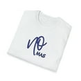 thumbnail image 2 of No Mas! Inspirational Blue and White Short-Sleeve Unisex T-Shirt, 2 of 2