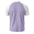 thumbnail image 5 of ZHOGXU Fashion Patchwork Short Sleeve O Neck Men's T Shirts With Button Casual Top Outdoor Activities, 5 of 6