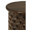 thumbnail image 2 of Krish 24-inch Round Accent Table Dark Brown, 2 of 2