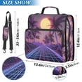 thumbnail image 2 of FORMRS Zipper Binder with Shoulder Strap 2-inch Ring 500 Sheet Capacity File Bag, Night Purple Road, 2 of 5