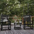 thumbnail image 6 of BizChair Outdoor Folding Side Table, Portable All-Weather HDPE Adirondack Side Table in Black, 6 of 11