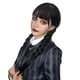 thumbnail image 4 of MUPUL Peluca Negra De Miércoles Addams para Mujer Peluca Larga Trenzada De Miércoles Addams con Flequillo Pelucas De Cosplay De La Familia Addams para Regalo De Fiesta De Halloween, 4 of 4
