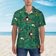thumbnail image 2 of Balery Cartoon Air Transportation Camisas hawaianas de manga corta para hombre, camisas playeras de corte holgado, camisas de vacaciones con botones,Medium, 2 of 7