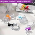 thumbnail image 3 of Ruifushidai 10PCS Cable Clips Cable Organizers Reusable Silicone Cords Organizers, 3 of 3