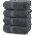 thumbnail image 1 of Juego de toallas de baño Utopia Towels, paquete de 4, 100% algodón, 600 g/m² (gris), 1 of 8