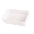 thumbnail image 4 of Melamine Rectangular Hot Pot Dish Plastic Barbecue Plate Tableware for Home Restaurant Buffet (Type B, Small Size, White), 4 of 8