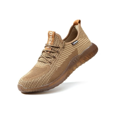 

Gomelly Mens Work Boots Outdoor Trekking Hiking Sneakers Casual Safety Shoes