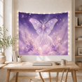 thumbnail image 5 of Lavender Luna Moth & Moon Phases in Lilac Clouds, Mystical Fantasy for Celestial Decor Enthusiasts, Ethereal Nature Art, Halloween Gift Tapestry Wall Hanging for Bedroom and Living Room, 5 of 7