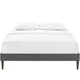 thumbnail image 5 of Modern Contemporary Urban Design Bedroom King Size Platform Bed Frame, Fabric, Grey Gray, 5 of 5