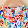 thumbnail image 6 of XXWXYD Toddler Girls Boho Dress Sleeveless 𝖥loral Print Summer Princess Casual Beach Sundress Playwear Kids Vacation Garden Par𝗍y Bohemian Chic Outfit, 6 of 7