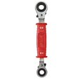 thumbnail image 2 of MILWAUKEE LinemanÃ¢?s 4-in-1 Insulated Ratcheting Box Wrench 48-22-9212, 2 of 5
