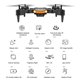 thumbnail image 3 of Matsuzay Dron plegable con USB para vuelo, cuadricóptero con Control remoto rodante de 360 ​​grados, avión flotante, modo sin cabeza, juguete de Accesorios para aéreos Sin cámara, 3 of 6