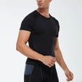thumbnail image 5 of Yaoyar Mens Workout Shirts Quick Dry Breathable T Shirts Slim Fit Work Gym Athletic Short Sleeve Running Shirt, 5 of 9