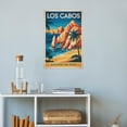 thumbnail image 4 of Los Cabos Retro Travel Poster Vintage Mexican Tourism with The Arch & Beaches Print Poster, 4 of 8