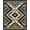 Navy Blue Tan, Pattern 3, variant on ODIKA Herringbone Distressed Vintage Diagonal Stripes Interlocking for Entryway, Kitchen, Mudroom, Stain Resistant Flatwoven