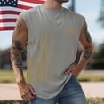 thumbnail image 2 of Leey-World Under Shirts for Men 250th Anniversary USA Shirts for Men American Flag T-Shirt 4th of July Shirt 250 Years Birthday Patriotic Tops(Light Gray,XL), 2 of 4