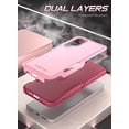 thumbnail image 4 of Poetic Neon Series Case Compatible with Samsung Galaxy S24 5G 6.2 inch, Dual Layer Heavy Duty Tough Rugged Light Weight Slim Shockproof Protective Cover Case, Light Pink, 4 of 5
