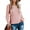 Pink, variant on Long Sleeve Spring Autumn Women Lightweight Knit Sweater Female Round Neck Pullover
