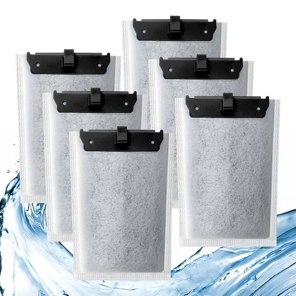 MesaSeCA 6 Pack Filter Cartridge for Whisper Bio-Bag Filters Medium Cotton Replacement Filter Cartridges for Aquariums Compatible with Whisper 10i IQ10 PF10 and ReptoFilter