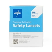 Medline Safety Blood Lancets, 28 Gauge x 1.8mm, 200 Count