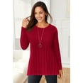 thumbnail image 4 of Jessica London Women's Plus Size Chevron Fit & Flare Sweater, 4 of 4