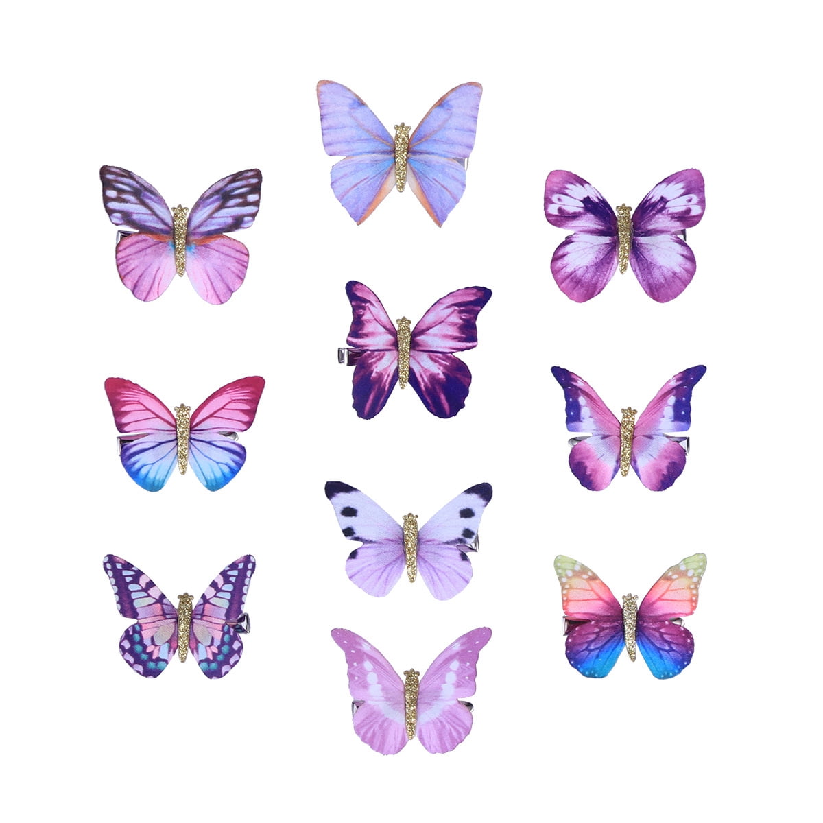 Details about   Butterfly Gradient Color Sweet Colorful Hair Clip Barrettes Headpieces Hairpins 