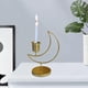 thumbnail image 4 of Candebro de candebro con forma cónica de hierro, soporte decorativo de una Oro Zulema Porta vela, 4 of 8