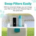 thumbnail image 4 of PawPail Activated Carbon Filter VOCs and Odor Absorber, Durable Long Lasting & Easy to Attach Odor Controller, Eco Friendly Trash Can Freshener for Pet Waste Stations Last Upto 3 Months - Black, 4 of 8