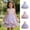 Purple, variant on Gunia Flower Little Girl Dress Party With 3D Floral Appliques Tutu Gown Kids Wedding Purple Dress For Girls 2-10 Years