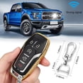 thumbnail image 4 of for Ford Key fob Cover,TPU Car Key Case Protector with Keychain Compatible with Ford Fusion F-150 Edge Explorer Mustang Lincoln MKZ MKC 2/3/4/5 Buttons Smart Key, 4 of 6