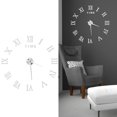 thumbnail image 4 of Modern DIY Large Wall Clock,3D DIY Frameless Large Wall Clock Modern Roman Numerals 3D Mirror Sticker Big Watch Decal 3D Stickers Roman Numerals Wall Clock, 4 of 8
