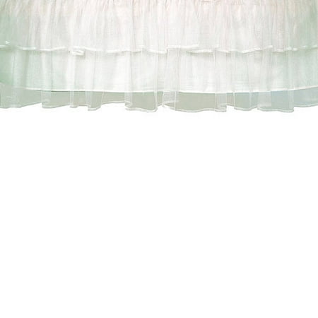 Tadpoles Triple Layer Tulle Crib Skirt White Brickseek