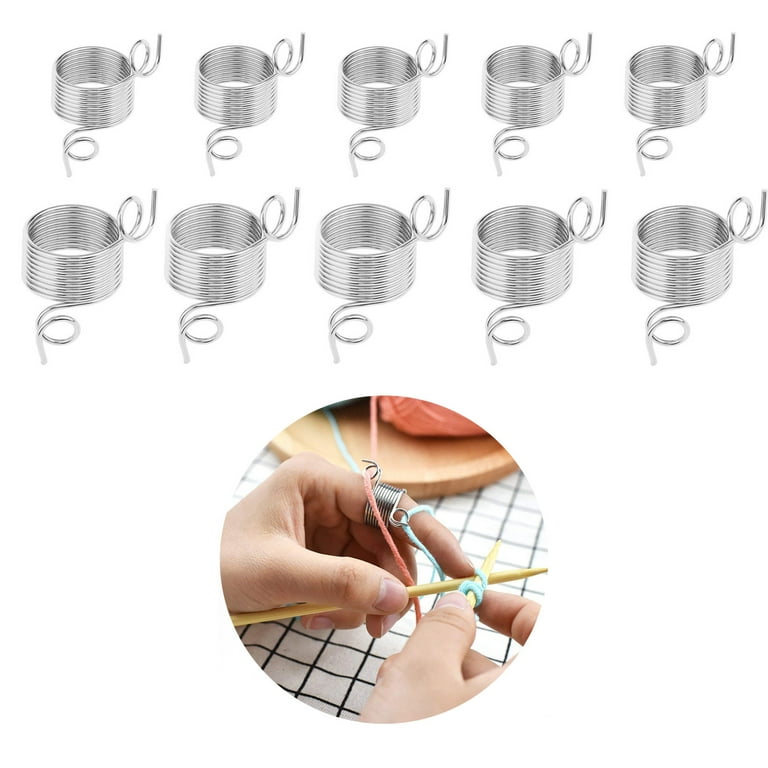 5x Yarn Guide Finger Holder Knitting Thimble Tools Crochet Accessories