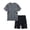Grey, variant on Bigetiay Boys Summer Clothes Fashion Athletic Tracksuit Short Sleeve Shirt with Shorts Outfits Boys Clothes Size 13-14 Years