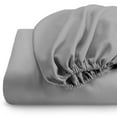 thumbnail image 4 of Bare Home 2 Microfiber Fitted Sheets, Deep Pocket, Split King, Light Grey, 2 Pack, 4 of 7