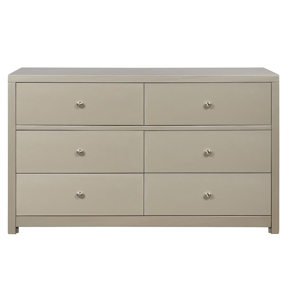 Kepooman Classic Solid Wood Chest, 6 Drawer Wooden Double Dresser, Chest of Drawers of Freely Configurable Bedroom Sets, Rich Brown Kepooman Classic Solid Wood Chest, 6 Drawer Wooden Double Dresser, Chest of Drawers of Freely Configurable Bedroom Sets, Rich Brown