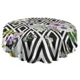thumbnail image 5 of Round Tablecloth Spring Summer flower Table Cover Round 60x60 Inch for Party Dinner Picnic, 5 of 5