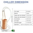 thumbnail image 2 of YUEWO 26 ft Copper Immersion Wort Chiller Coil Homebrew for Beer Brewing with Vinyl Tubing, Garden Hose Fitting, 2 of 4