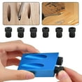 thumbnail image 2 of Juego de brocas para espigas y plantilla para agujeros de bolsillo de 15°, kit de guía para carpintería de 14 piezas para perforar agujeros en ángulo con precisión, 2 of 5