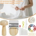 thumbnail image 2 of All-In-One Weaving & Darning Kit - Wooden Tools Thread Set for Clothing Holes & Tear Repair, 2 of 7