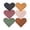 yellow, pink, brown, rose, black, green, variant on Leather Heart Bookmark with Book Accessories, 6 Pieces