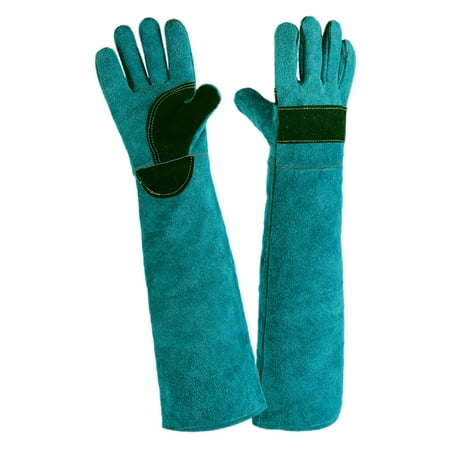 

Animal Handling Gloves | Durable Anti-Bite Leather Protective Gloves | Multi-Functional Cutting-proof and Anti-thorn Pet Handling Gloves