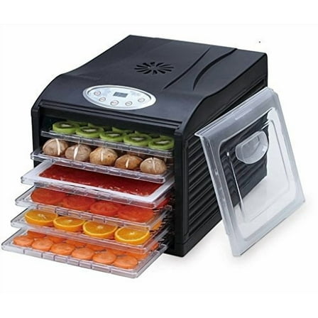 Samson "Silent" 6 Tray Dehydrator with Digital Controls Quiet and Convenient