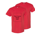thumbnail image 5 of Gildan Custom T-Shirt, Personalized Logo, Text or Picture Tee for Business, Events or Gifts, Red Tee, XL, 5 of 5