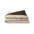 thumbnail image 6 of VCNY Home Lincoln 7-Piece Taupe/Chocolate Solid Color Reversible Bed in a Bag, Queen, 6 of 9