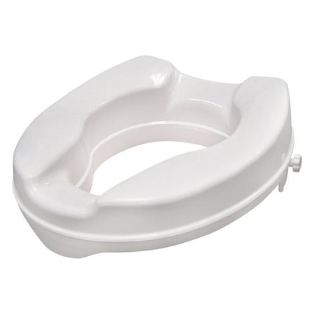 Drive Medical Raised Toilet Seat with Lock, Standard Seat, 2"